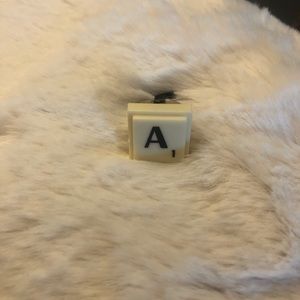Scrabble Block ‘A’ Adjustable Ring